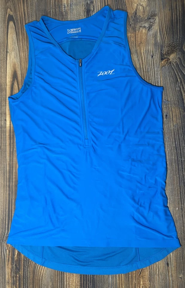 Camiseta de triatlón de competición Zoot sin mangas azul X grande XL Foto 2 de 4