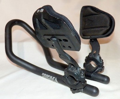 Profile Design Airstryke Clip-On Aerobars w/F-19 Arm Rests & Shims