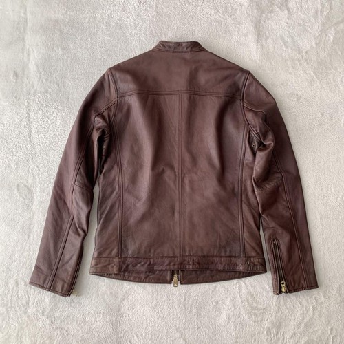 Beams Goat Leather Single Biker Jacket Shipping from Japan - Picture 17 of 18