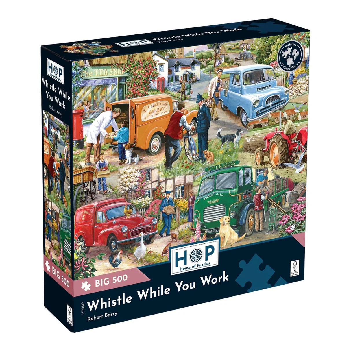 House of Puzzles Whistle While you Work BIG Jigsaw Puzzle (500 XL Pieces) - Image 7