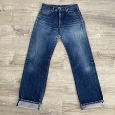 Vintage Levi s 502 XX Jeans Fit 30x32 Big E Selvedge Talon Zip Denim Japan Made