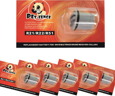 Pet-Fence Dog Collar Batteries, Compatible with Invisible Fence Batteries, R21 R