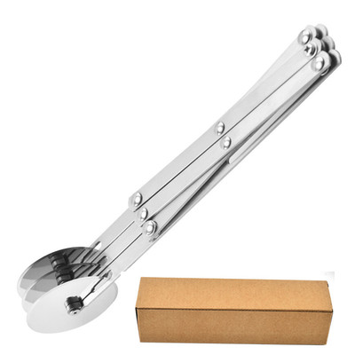 3/5 Wheel Multi-Functional Pizza Cutter Retractable Stainless Steel Dough Slicer
