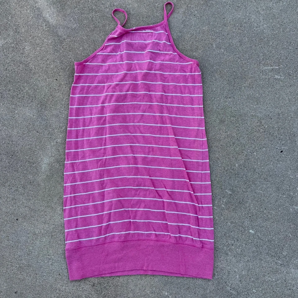 Camiseta sin mangas Abercrombie rosa y blanco a rayas espalda deportiva - XL Foto 4 de 4