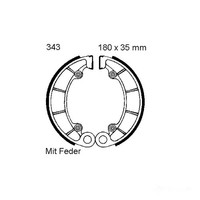 Bremsbacken Hinten EBC H343 FüR Honda TRX 500 FE Fourtrax Foreman ES 2005-13