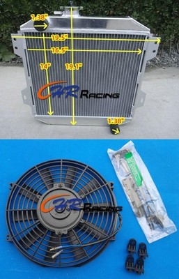 Radiator+Fan For Ford Capri MK1 MK2 MK3 Kent 1.3L 1.6L/2.0 Essex/Escort 1.6