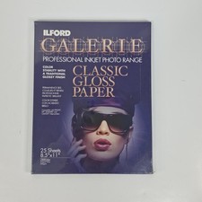 ILFORD Galerie Classic Gloss Paper 8.5x11 25 Sheets Sealed Inkjet