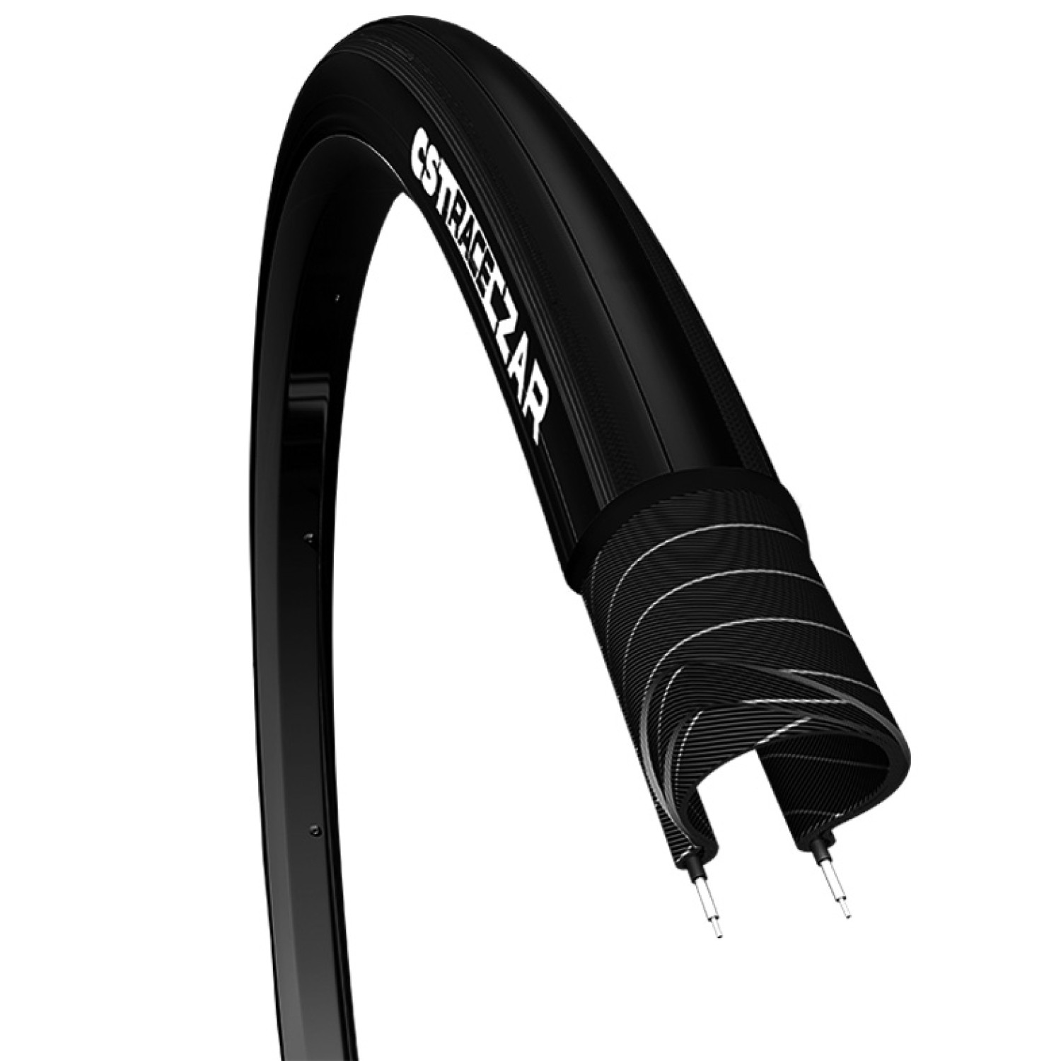 Pneu vélo route 650 x 23C CST C1406 noir pour jante vintage