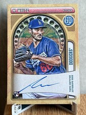 2021 Topps Gypsy Queen Blue Mitch White Rookie Card Auto #GQA-MW Dodgers. rookie card picture