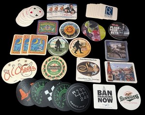 Vtg Collectable Brewery/Wine Bar Coasters Breweriana PNW-Autos etc.