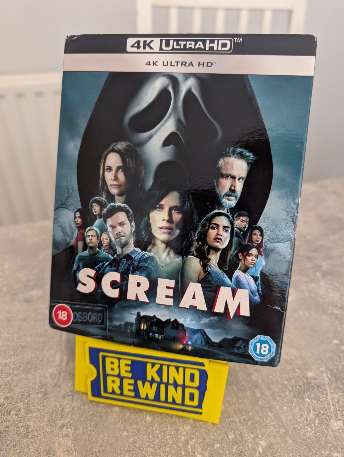 Scream 2022 4K Ultra HD + Bonus DVD Horror Movie Ghostface Slipcover