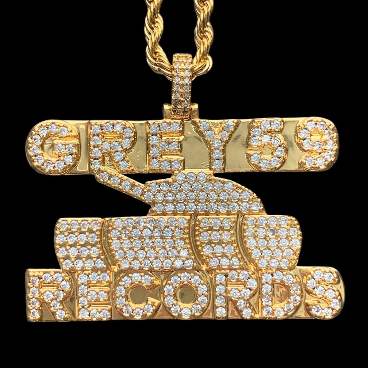 Suicideboys G59 Tank Necklace! Gold Iced Out Pendant +
