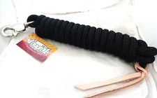 Training Lead Rope Black 14foot Horse Tack NWT Triggerbull Snap Round Tough1 