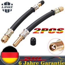 2PCS Schlauch Auto Radventil Schaft Reifenventil Verlängerungsrohr Adapter Teile