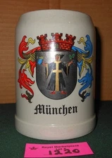  Munchen W Germany Beer Stein Ceramic Mug Vintage