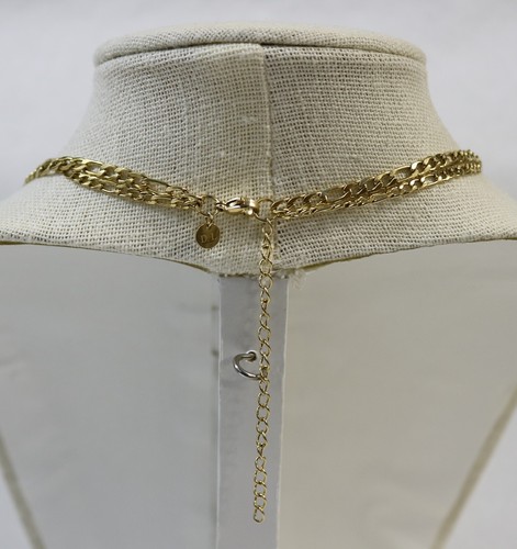 D. Louise Savannah Stainless Steel Gold Chain Necklace 15/17.8" Adjustable Chain - Picture 3 of 18