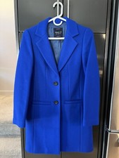 Madewell Wool Coat Xs In Royal Blue