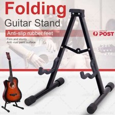 Folding Guitar Stand A Floor Rack Electric Acoustic & Bass Gig Holder