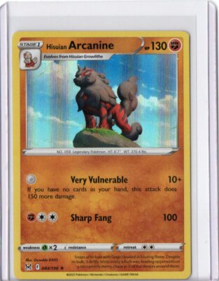 Hisuian Arcanine - 084/196 - Lost Origin - Non-Holo - Card Cavern