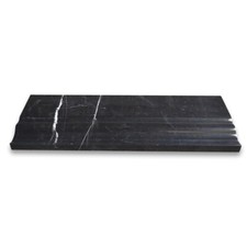 N01P Baseboard Nero Marquina Black Marble 4x1...
