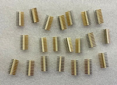 (7 PIECE LOT) HTSW-110-08-S-D-RA, SAMTEC, CONN HEADER R/A 20POS 2.54MM