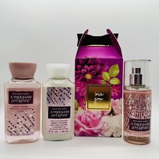 BATH BODY WORKS TRAVEL GIFT BOX SET A THOUSAND WISHES MIST, LOTION SHOWER GEL