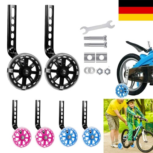 2x Universal Stützräder Sicherheitsstützräder für Kinderfahrrad Hilfsrad 12-20" - Bild 3 von 15