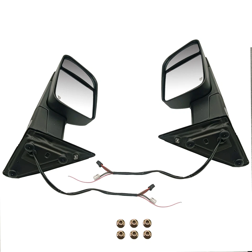 Power Heated Turn Signal Towing Mirrors For 2009-2018 Dodge Ram 1500 2500 3500 — 第 3/4 张图片