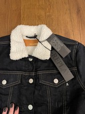 Replay Denim Winter Jacket With Teddy In Median.