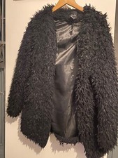 Women’s Fur Coat. Brand : Me Jane , Colour: Black , Size : M