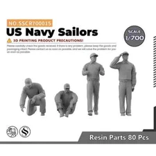 SSMODEL SSCR700015 1/700 Model Upgrade Parts US Navy Sailors