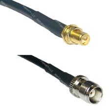 RFC195 RP-SMA FEMALE to TNC FEMALE Coax RF Cable USA-Ship Lot