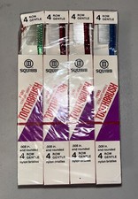Vintage Lot Of 12 SQUIBB TOOTHBRUSHES Straight Handle Nylon Bristles NEW