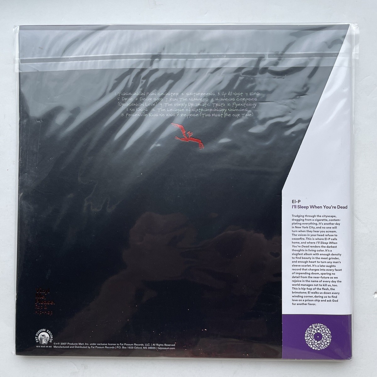 米2LP El-P Ill Sleep When Youre Dead FP17271 Fat Possum Records /00520 EL-P - I'll Sleep When You're Dead 2LP - Wax Trax Records