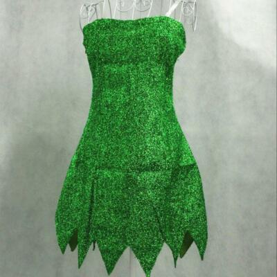 Pixie Tinker Bell Halloween Princess Cosplay Dress Tinkerbell Costume WXCTEAM