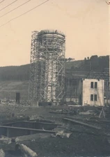 Construction Industry Work Photograph Vintage Silver Print V. 1960