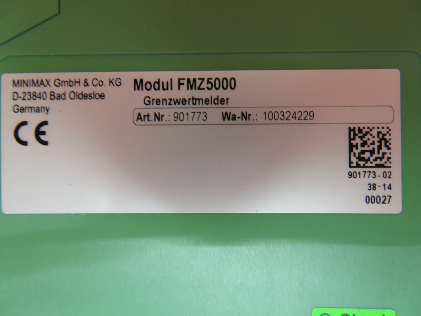 MINIMAX STEUERGRUPPEN MODULE MODUL FMZ5000 901773 D-23840 WA-NR ...