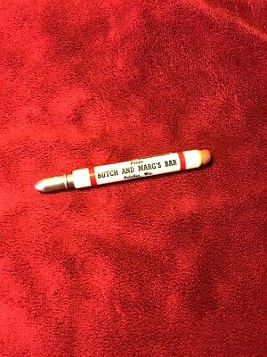 Vintage Advertising Bullet Pencil, Butch and Marg s Bar in Pulcifer, WI.