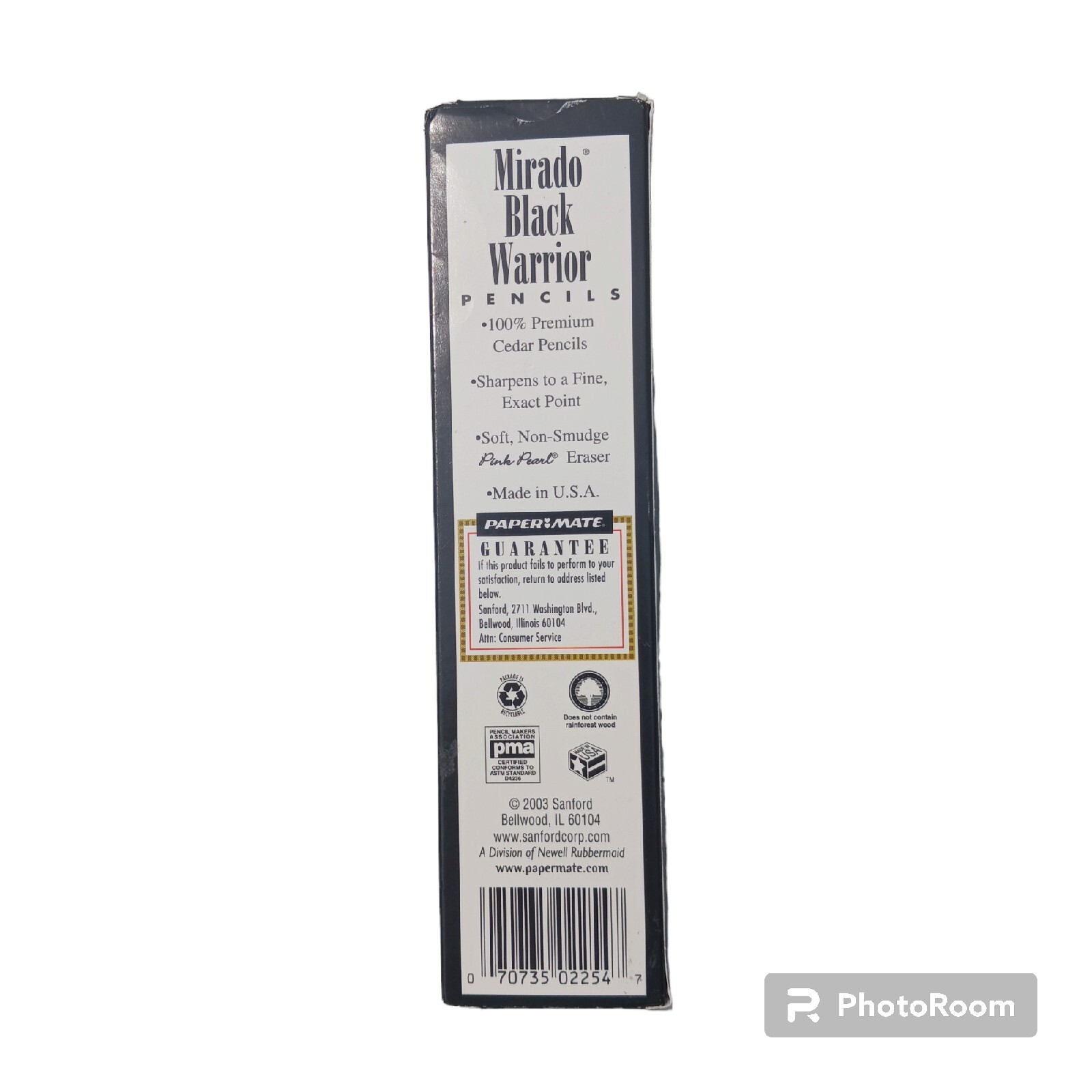 MIRADO Black Warrior Vintage Pencils, No. 2 1 box of 8ct, NOS Item No.02254