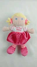 Garanimals My Best Friend First Plush Baby Doll Pink Blonde Hair 8" Striped Legs