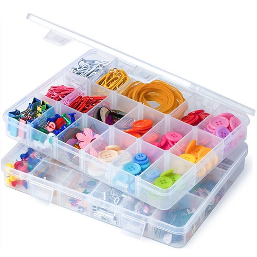 2Pcs Kids Snack Box with 18 Removable Grids Compartments Snackle Trays Travel - Picture 7 of 10