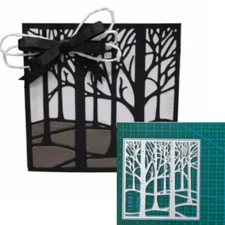 Metal Cutting Dies Tree Frame Scrapbooking Photo Album Embossing Decorative Die