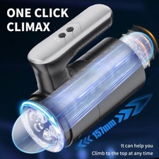 Male Masturbaters Automatic HandsFree Rotating Cup Thrusting Stroker Lubricants