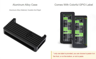 Waveshare Aluminum Alloy Protection Case for Raspberry Pi Zero Series Fits Zero