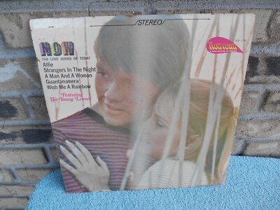THE YOUNG LOVERS  NOW & THEN LOVE SONGS OF TODAY & YESTERDAY LP RECORD ALBUM