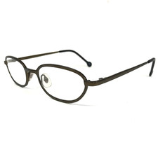 Vintage la Eyeworks Eyeglasses Frames PUNCH 572 Brown Round Full 48-21-125