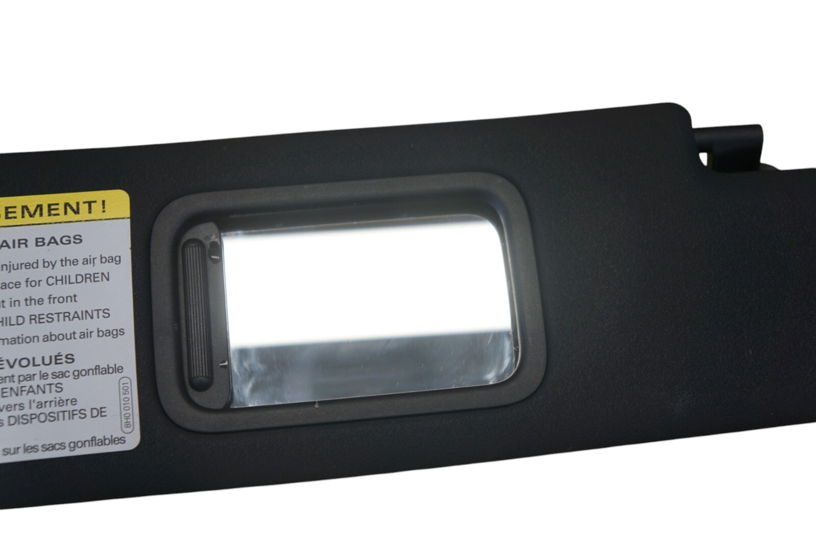 2013 - 2015 AUDI R8 COUPE FRONT BLACK LEFT & RIGHT SUN VISOR PAIR OEM 420857552D