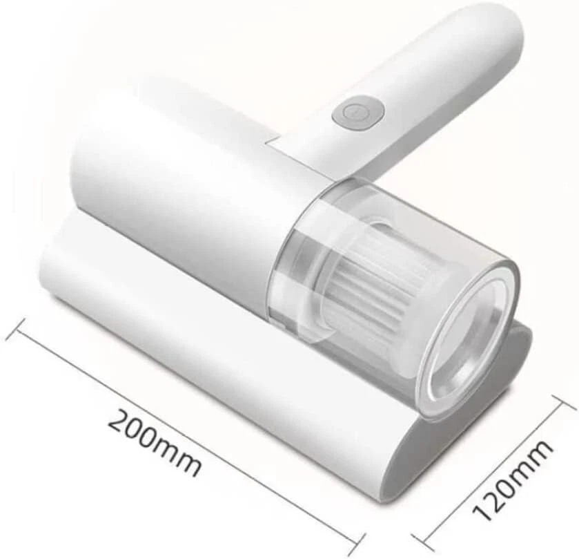 Tragbarer drahtloser Staubsauger für Bettmatratzen mit UV-Licht/Heißluft, Weiß - Bild 2 von 4