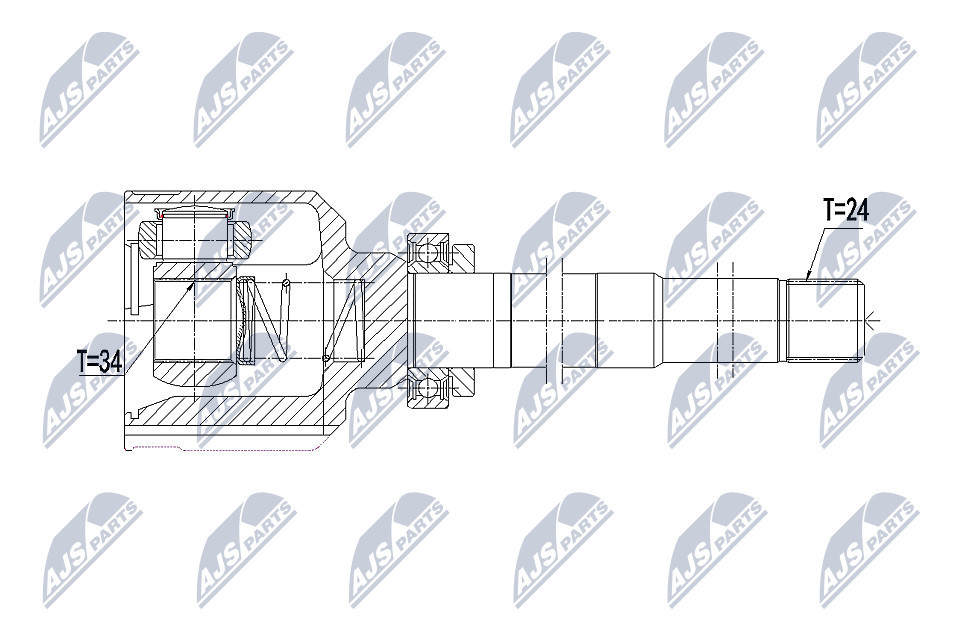 Inner Cv Joint Right For Citroen C3 Ii 09- C3 Iii 16- C4 14- - Image 9