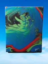 original abstract acrylic on canvas Fluid Art 